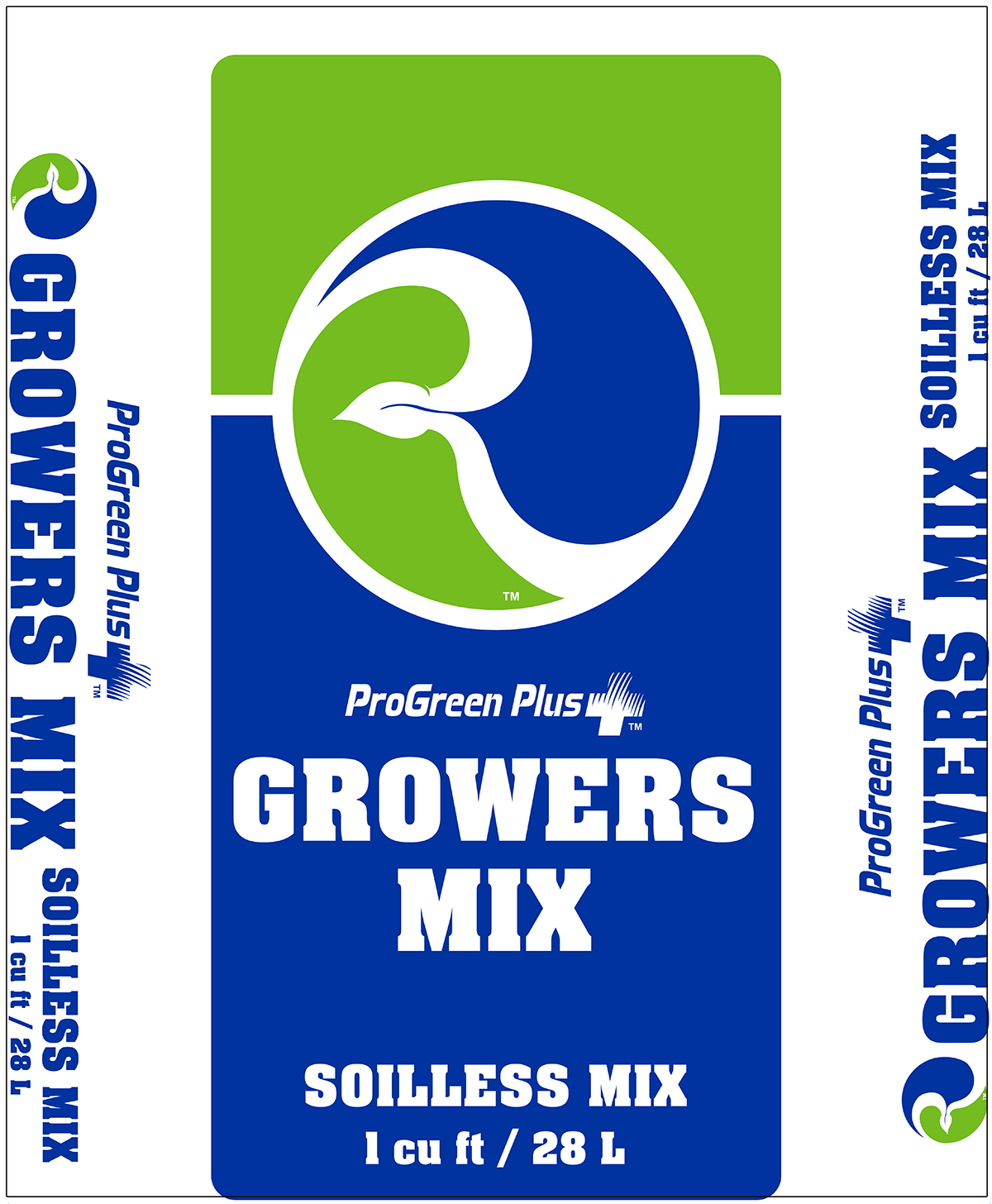 ProGreen Plus® R Mix™ Premium Growers Mix - 1  cu. ft Bag - Potting Mix, Compost & Amendments